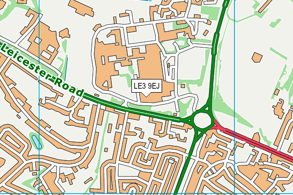 LE3 9EJ map - OS VectorMap District (Ordnance Survey) LE3 9EJ map - OS VectorMap District (Ordnance Survey)