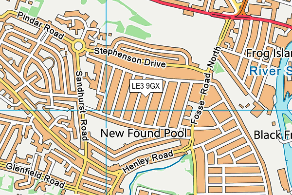 LE3 9GX map - OS VectorMap District (Ordnance Survey) LE3 9GX map - OS VectorMap District (Ordnance Survey)