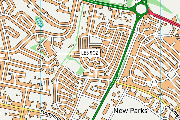 LE3 9GZ map - OS VectorMap District (Ordnance Survey) LE3 9GZ map - OS VectorMap District (Ordnance Survey)