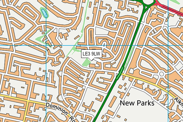 LE3 9LW map - OS VectorMap District (Ordnance Survey) LE3 9LW map - OS VectorMap District (Ordnance Survey)