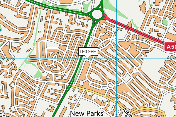 LE3 9PE map - OS VectorMap District (Ordnance Survey) LE3 9PE map - OS VectorMap District (Ordnance Survey)
