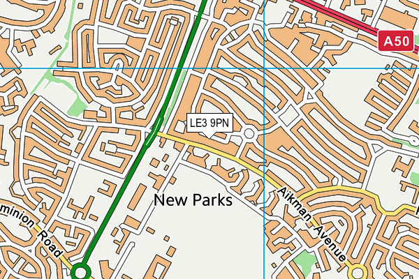 LE3 9PN map - OS VectorMap District (Ordnance Survey) LE3 9PN map - OS VectorMap District (Ordnance Survey)