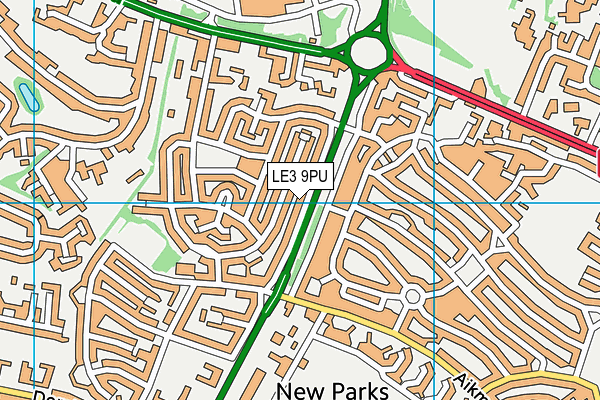 LE3 9PU map - OS VectorMap District (Ordnance Survey) LE3 9PU map - OS VectorMap District (Ordnance Survey)