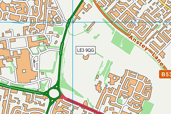 LE3 9QG map - OS VectorMap District (Ordnance Survey) LE3 9QG map - OS VectorMap District (Ordnance Survey)