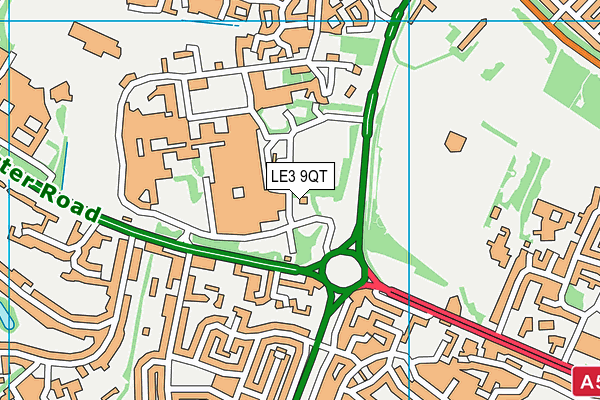 LE3 9QT map - OS VectorMap District (Ordnance Survey) LE3 9QT map - OS VectorMap District (Ordnance Survey)