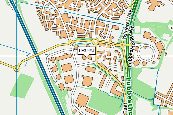 LE3 9YJ map - OS VectorMap District (Ordnance Survey) LE3 9YJ map - OS VectorMap District (Ordnance Survey)