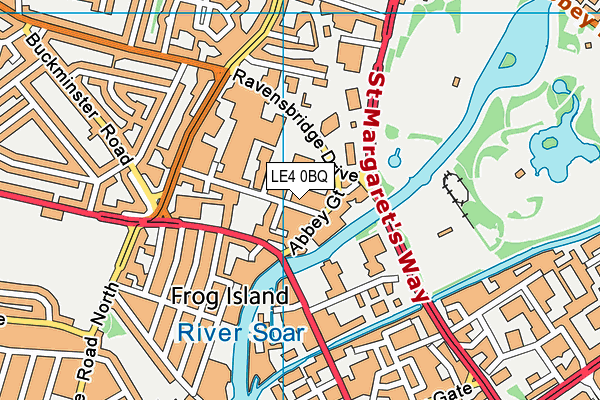 LE4 0BQ map - OS VectorMap District (Ordnance Survey) LE4 0BQ map - OS VectorMap District (Ordnance Survey)