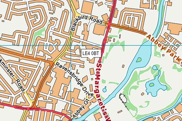 LE4 0BT map - OS VectorMap District (Ordnance Survey) LE4 0BT map - OS VectorMap District (Ordnance Survey)
