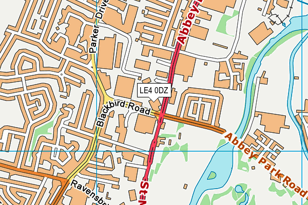 LE4 0DZ map - OS VectorMap District (Ordnance Survey) LE4 0DZ map - OS VectorMap District (Ordnance Survey)