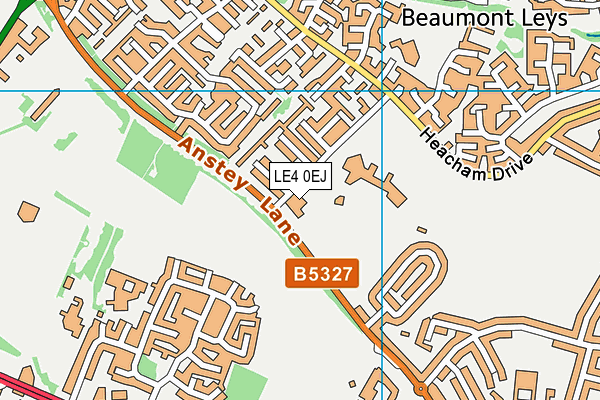 LE4 0EJ map - OS VectorMap District (Ordnance Survey) LE4 0EJ map - OS VectorMap District (Ordnance Survey)