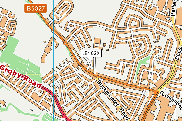 LE4 0GX map - OS VectorMap District (Ordnance Survey) LE4 0GX map - OS VectorMap District (Ordnance Survey)