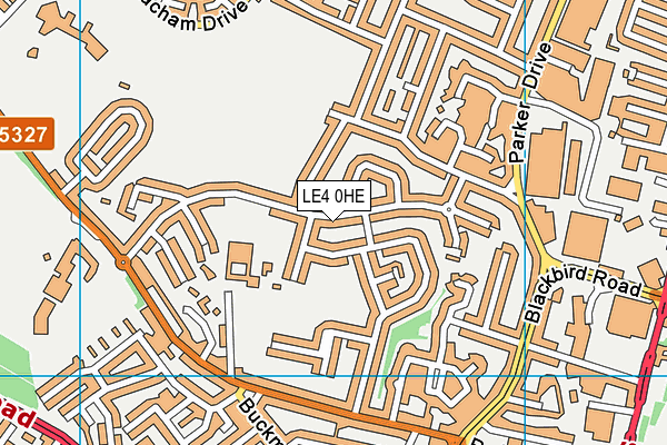 LE4 0HE map - OS VectorMap District (Ordnance Survey) LE4 0HE map - OS VectorMap District (Ordnance Survey)