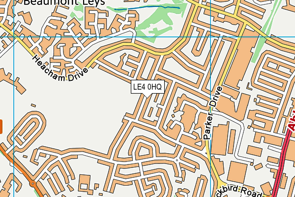 LE4 0HQ map - OS VectorMap District (Ordnance Survey) LE4 0HQ map - OS VectorMap District (Ordnance Survey)