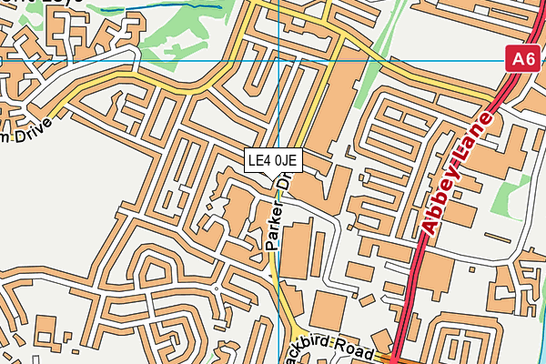 LE4 0JE map - OS VectorMap District (Ordnance Survey) LE4 0JE map - OS VectorMap District (Ordnance Survey)