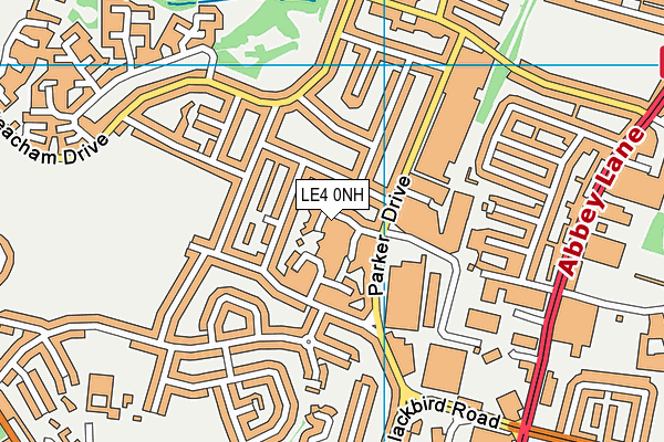 LE4 0NH map - OS VectorMap District (Ordnance Survey) LE4 0NH map - OS VectorMap District (Ordnance Survey)