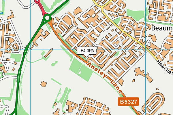 LE4 0PA map - OS VectorMap District (Ordnance Survey) LE4 0PA map - OS VectorMap District (Ordnance Survey)