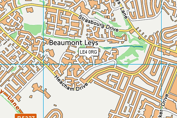 LE4 0RG map - OS VectorMap District (Ordnance Survey) LE4 0RG map - OS VectorMap District (Ordnance Survey)