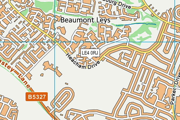 LE4 0RJ map - OS VectorMap District (Ordnance Survey) LE4 0RJ map - OS VectorMap District (Ordnance Survey)