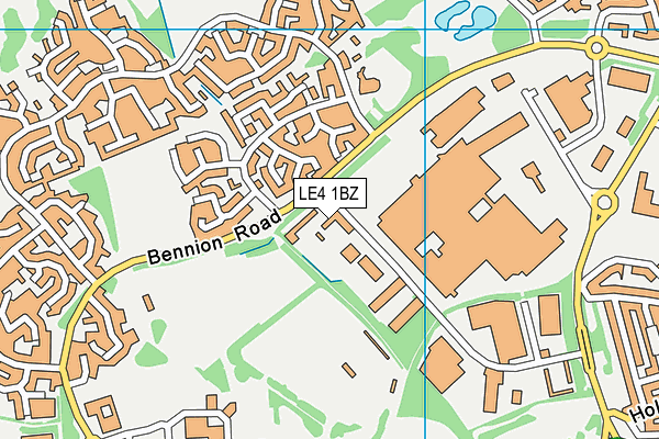 LE4 1BZ map - OS VectorMap District (Ordnance Survey) LE4 1BZ map - OS VectorMap District (Ordnance Survey)