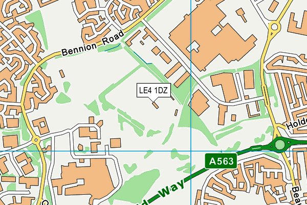 LE4 1DZ map - OS VectorMap District (Ordnance Survey) LE4 1DZ map - OS VectorMap District (Ordnance Survey)
