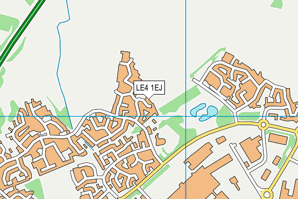 LE4 1EJ map - OS VectorMap District (Ordnance Survey) LE4 1EJ map - OS VectorMap District (Ordnance Survey)