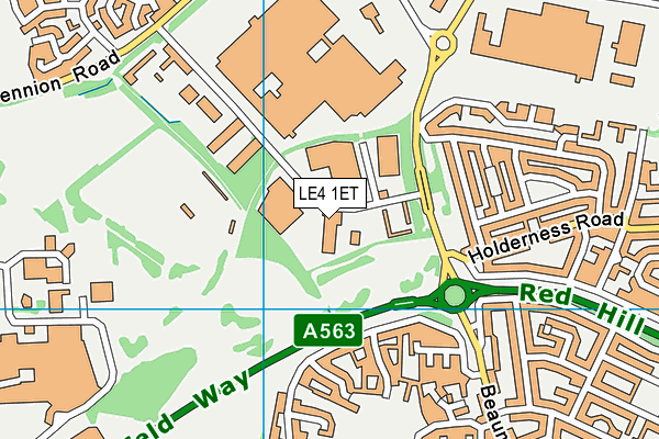 LE4 1ET map - OS VectorMap District (Ordnance Survey) LE4 1ET map - OS VectorMap District (Ordnance Survey)