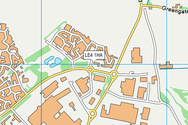 LE4 1HA map - OS VectorMap District (Ordnance Survey) LE4 1HA map - OS VectorMap District (Ordnance Survey)