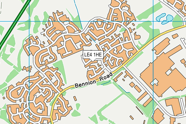 LE4 1HE map - OS VectorMap District (Ordnance Survey) LE4 1HE map - OS VectorMap District (Ordnance Survey)
