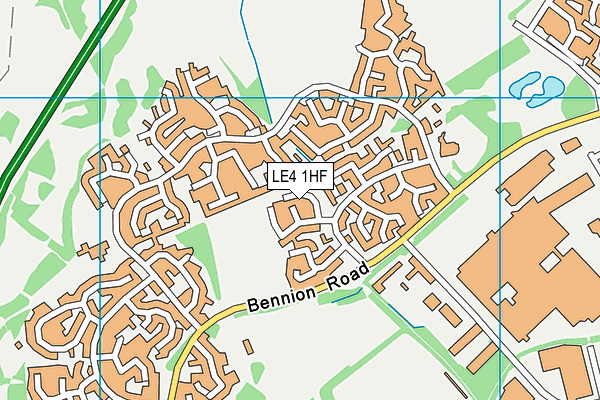 LE4 1HF map - OS VectorMap District (Ordnance Survey) LE4 1HF map - OS VectorMap District (Ordnance Survey)