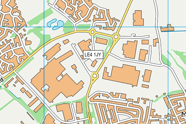 LE4 1JY map - OS VectorMap District (Ordnance Survey) LE4 1JY map - OS VectorMap District (Ordnance Survey)