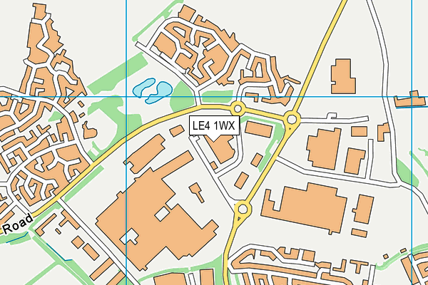 LE4 1WX map - OS VectorMap District (Ordnance Survey) LE4 1WX map - OS VectorMap District (Ordnance Survey)