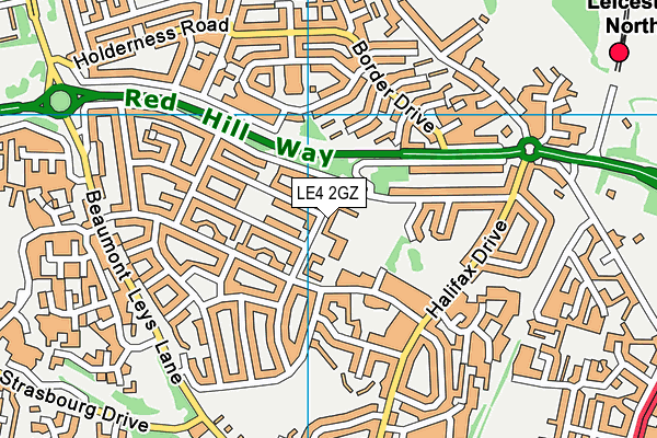 LE4 2GZ map - OS VectorMap District (Ordnance Survey) LE4 2GZ map - OS VectorMap District (Ordnance Survey)