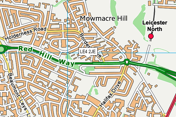 LE4 2JE map - OS VectorMap District (Ordnance Survey) LE4 2JE map - OS VectorMap District (Ordnance Survey)