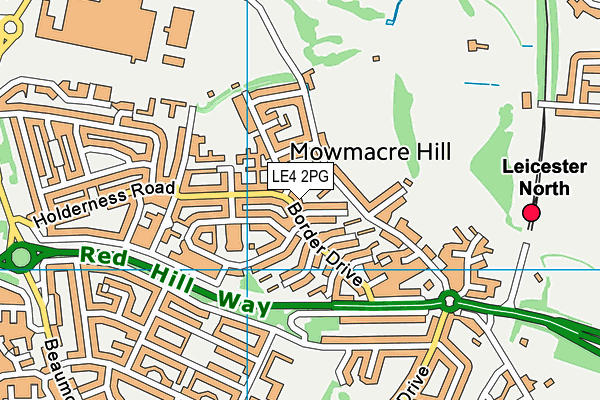 LE4 2PG map - OS VectorMap District (Ordnance Survey) LE4 2PG map - OS VectorMap District (Ordnance Survey)