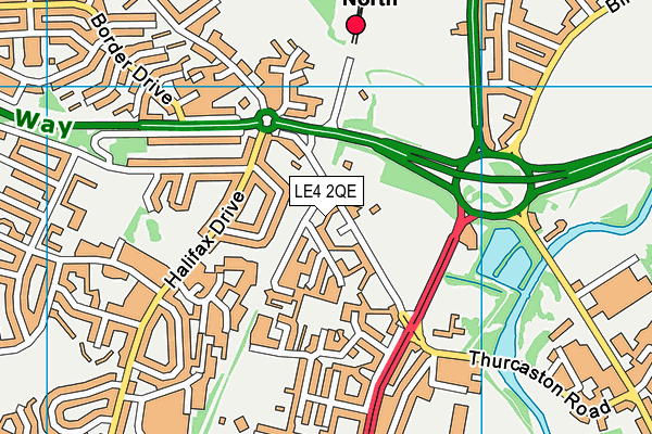 LE4 2QE map - OS VectorMap District (Ordnance Survey) LE4 2QE map - OS VectorMap District (Ordnance Survey)