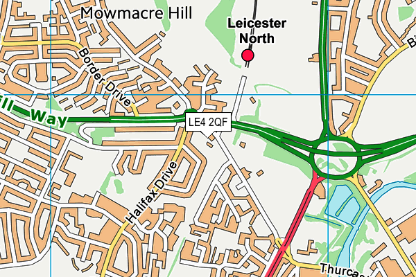 LE4 2QF map - OS VectorMap District (Ordnance Survey) LE4 2QF map - OS VectorMap District (Ordnance Survey)