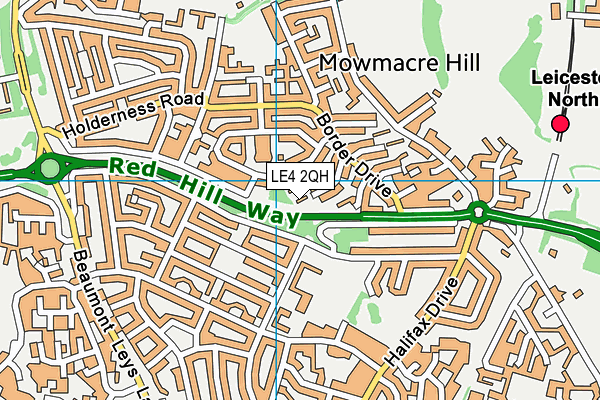 LE4 2QH map - OS VectorMap District (Ordnance Survey) LE4 2QH map - OS VectorMap District (Ordnance Survey)