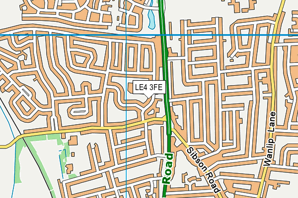 LE4 3FE map - OS VectorMap District (Ordnance Survey) LE4 3FE map - OS VectorMap District (Ordnance Survey)