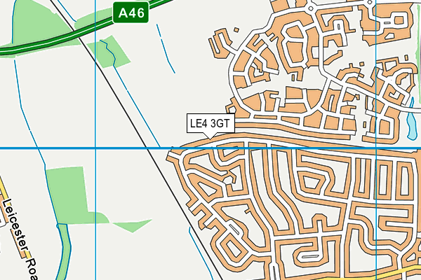 LE4 3GT map - OS VectorMap District (Ordnance Survey) LE4 3GT map - OS VectorMap District (Ordnance Survey)