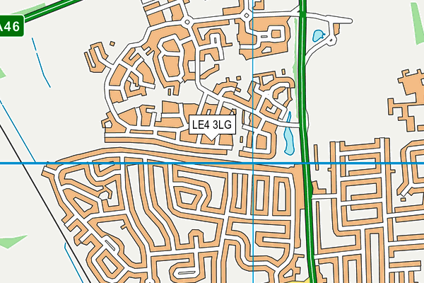 LE4 3LG map - OS VectorMap District (Ordnance Survey) LE4 3LG map - OS VectorMap District (Ordnance Survey)