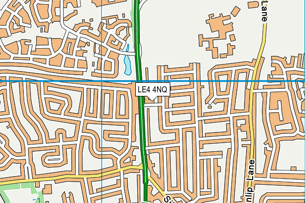 LE4 4NQ map - OS VectorMap District (Ordnance Survey) LE4 4NQ map - OS VectorMap District (Ordnance Survey)