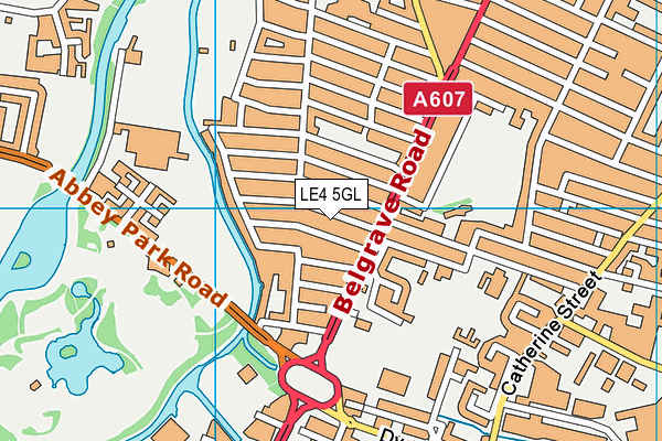 LE4 5GL map - OS VectorMap District (Ordnance Survey) LE4 5GL map - OS VectorMap District (Ordnance Survey)