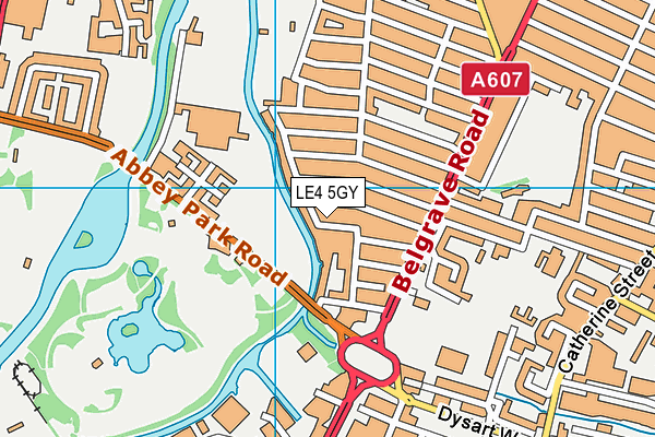LE4 5GY map - OS VectorMap District (Ordnance Survey) LE4 5GY map - OS VectorMap District (Ordnance Survey)