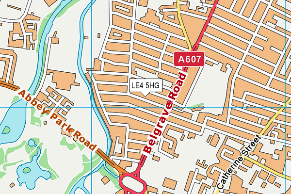LE4 5HG map - OS VectorMap District (Ordnance Survey) LE4 5HG map - OS VectorMap District (Ordnance Survey)