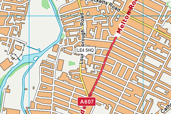 LE4 5HQ map - OS VectorMap District (Ordnance Survey)