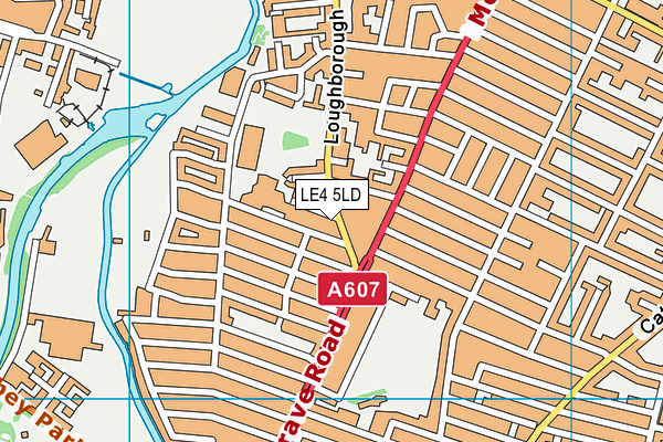 LE4 5LD map - OS VectorMap District (Ordnance Survey) LE4 5LD map - OS VectorMap District (Ordnance Survey)