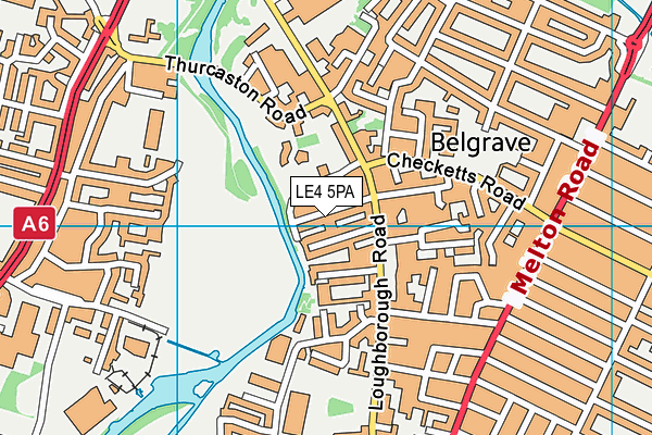 LE4 5PA map - OS VectorMap District (Ordnance Survey) LE4 5PA map - OS VectorMap District (Ordnance Survey)