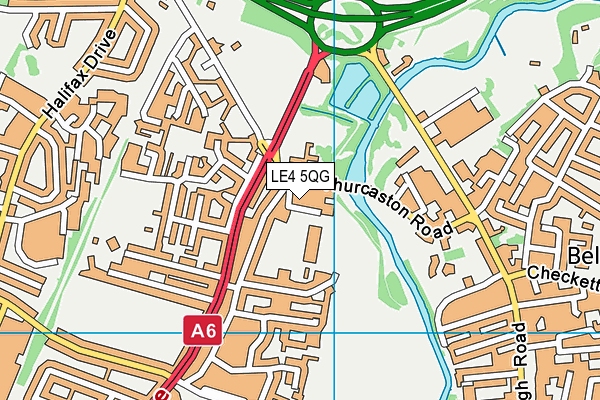 LE4 5QG map - OS VectorMap District (Ordnance Survey) LE4 5QG map - OS VectorMap District (Ordnance Survey)
