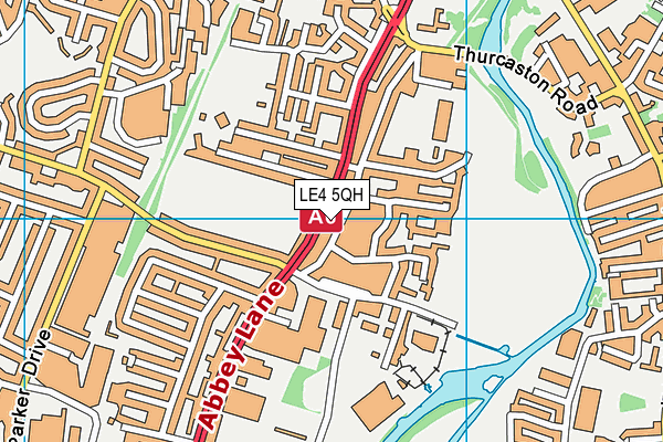 LE4 5QH map - OS VectorMap District (Ordnance Survey) LE4 5QH map - OS VectorMap District (Ordnance Survey)