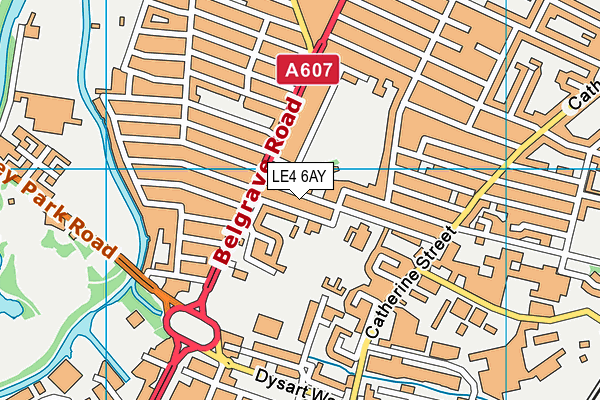 LE4 6AY map - OS VectorMap District (Ordnance Survey) LE4 6AY map - OS VectorMap District (Ordnance Survey)